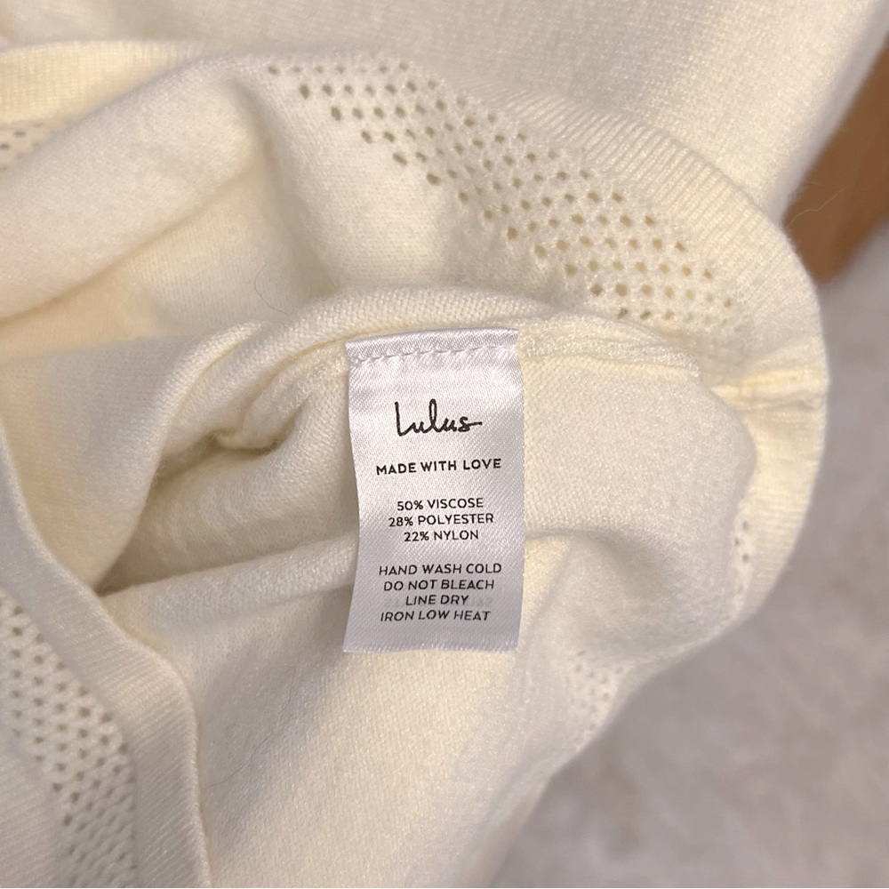 Lulus Pointelle Top - Picture 4 of 7